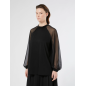 MARINA RINALDI - Blusa in cady e chiffon