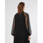 MARINA RINALDI - Blusa in cady e chiffon