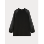 MARINA RINALDI - Blusa in cady e chiffon