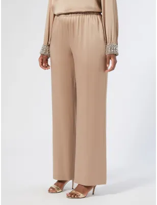 MARINA RINALDI - Pantaloni in envers satin