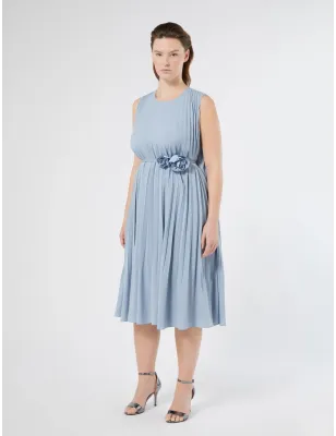 MARINA RINALDI - Abito in crepe plissè