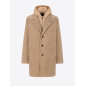 DISTRETTOCappotto Alba In Velluto A Costa Francese Con Cappuccio Staccabile12-