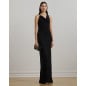 RALPH LAUREN- Abito in jersey con collo ad anello