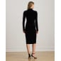 RALPH LAUREN- Abito asimmetrico in velluto con ruche