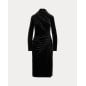 RALPH LAUREN- Abito asimmetrico in velluto con ruche
