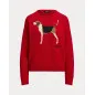RALPH LAUREN- Maglia in cotone con segugio