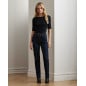 RALPH LAUREN- Maglietta con scollo a barchetta stretch