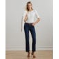 RALPH LAUREN- Maglietta con scollo a barchetta stretch