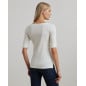 RALPH LAUREN- Maglietta con scollo a barchetta stretch