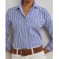 RALPH LAUREN- Camicia in popeline a righe Classic-Fit