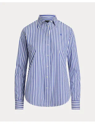 RALPH LAUREN- Camicia in popeline a righe Classic-Fit