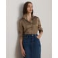 RALPH LAUREN- Camicia in charmeuse di raso Classic-Fit