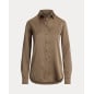 RALPH LAUREN- Camicia in charmeuse di raso Classic-Fit