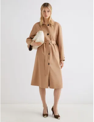 MARELLA- Trench in gabardina stretch