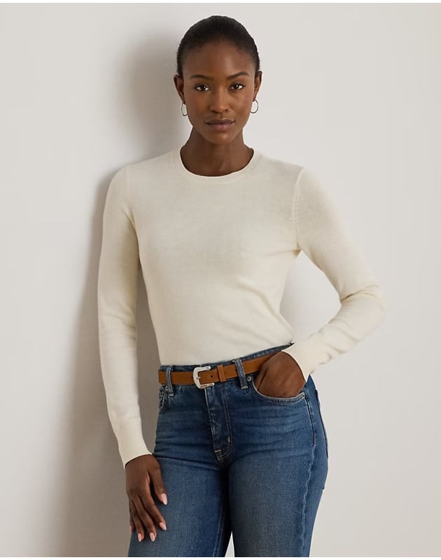 RALPH LAUREN- Maglia in misto cotone RALPH LAUREN- Maglia in misto cotone