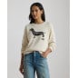 RALPH LAUREN- Maglia in cotone con bassotto a intarsi