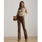 RALPH LAUREN- Camicia in twill con stampa Classic-Fit