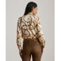 RALPH LAUREN- Camicia in twill con stampa Classic-Fit