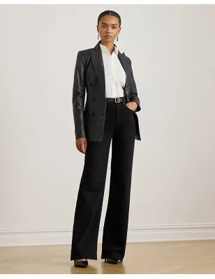 RALPH LAUREN- Jeans a vita alta e gamba larga