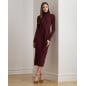 RALPH LAUREN- Abito dolcevita con fiocco