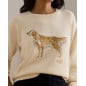 RALPH LAUREN- Maglia con golden retriever a intarsi RALPH LAUREN- Maglia con golden retriever a intarsi