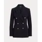 RALPH LAUREN- Blazer in crêpe di lana a doppio petto