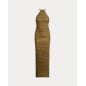 RALPH LAUREN - Abito halter in rete con perline