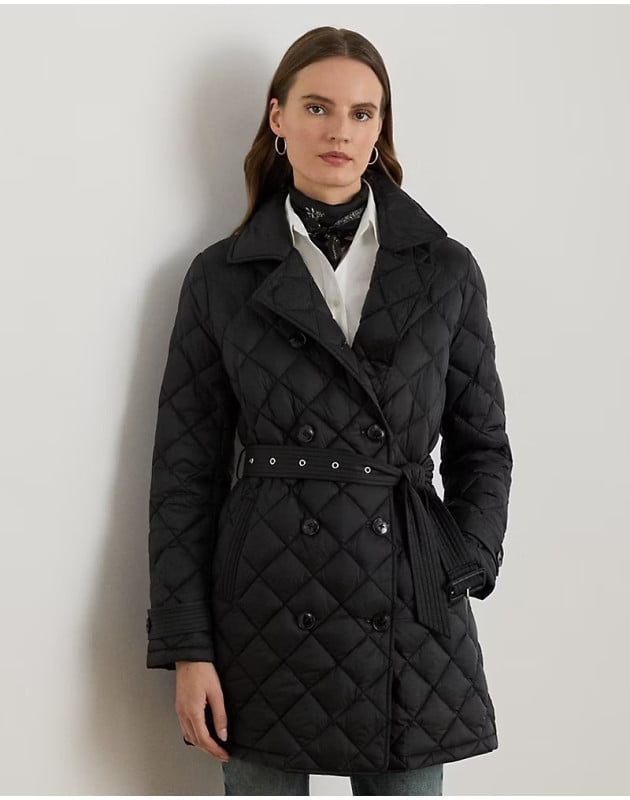 RALPH LAUREN- Trench trapuntato a rombi