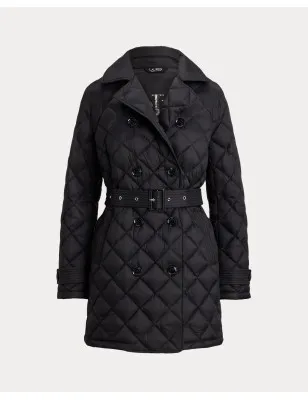 RALPH LAUREN- Trench trapuntato a rombi