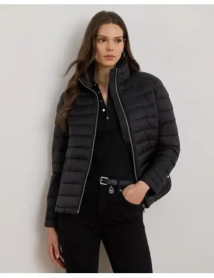 RALPH LAUREN- Giubbotto imbottito con collo a imbuto