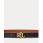 RALPH LAUREN- Cintura sottile double-face con logo RALPH LAUREN- Cintura sottile double-face con logo