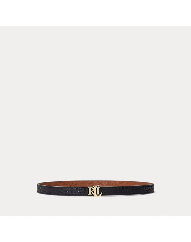 RALPH LAUREN- Cintura sottile double-face con logo RALPH LAUREN- Cintura sottile double-face con logo
