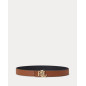 RALPH LAUREN- Cintura double-face martellata con logo RALPH LAUREN- Cintura double-face martellata con logo