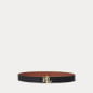 RALPH LAUREN- Cintura double-face martellata con logo RALPH LAUREN- Cintura double-face martellata con logo