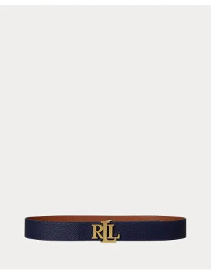 RALPH LAUREN- Cintura alta reversibile martellata