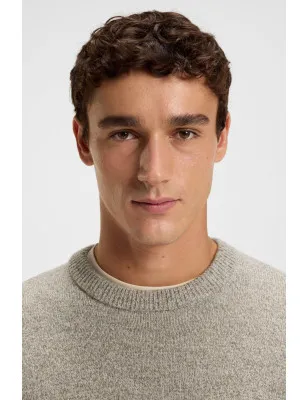 HUGO BOSS- Maglione relaxed fit in lana vergine