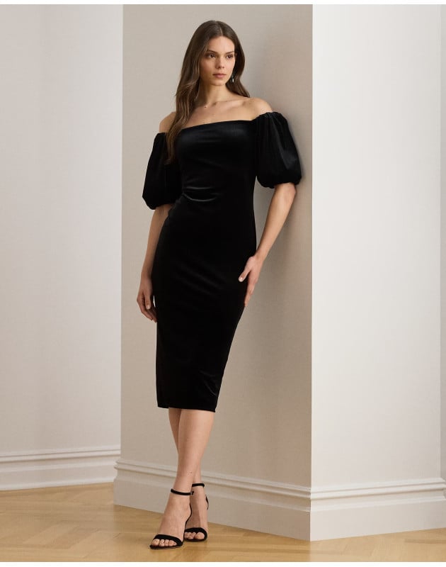 RALPH LAUREN- Abito da cocktail in velluto RALPH LAUREN- Abito da cocktail in velluto