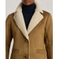 RALPH LAUREN- Cappotto shearling ecologico e camoscio