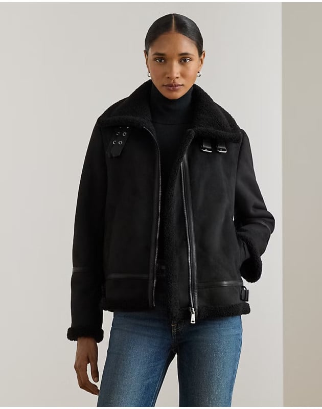 RALPH LAUREN- Giacca in camoscio ecologico