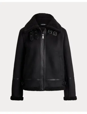 RALPH LAUREN- Giacca in camoscio ecologico