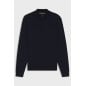 HUGO BOSS- Maglione con colletto con zip in lana vergine