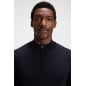 HUGO BOSS- Maglione con colletto con zip in lana vergine