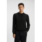 HUGO BOSS- Maglione regular fit in lana vergine con logo ricamato