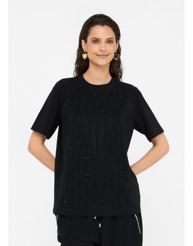 LIU JO- T-shirt con strass LIU JO- T-shirt con strass