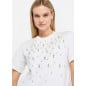 LIU JO- T-shirt con perle e strass LIU JO- T-shirt con perle e strass