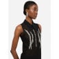 LIU JO- Top in tulle con strass LIU JO- Top in tulle con strass