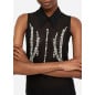 LIU JO- Top in tulle con strass LIU JO- Top in tulle con strass