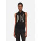 LIU JO- Top in tulle con strass LIU JO- Top in tulle con strass