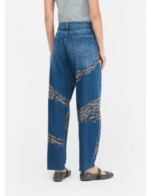 LIU JO- Jeans balloon con borchie e strass