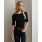copy of RALPH LAUREN- Maglietta con scollo a barchetta stretch